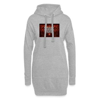 Yeux du contrôle : Propaganda Red - Sweat-shirt à capuche long Femme - gris chiné - Devant