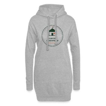 Klub der Laubenpieper – Vereins-Badge - Hoodie-Kleid - Grau meliert - Vorne