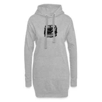 Funke Überspringt Stahl Schweißen Liebe - Hoodie-Kleid - Grau meliert - Vorne