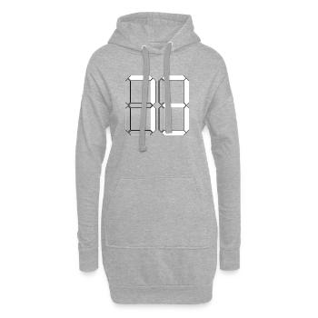 NUMÉRO 73 Soixante-treize Cadeaux Numérique - Sweat-shirt à capuche long Femme - gris chiné - Devant