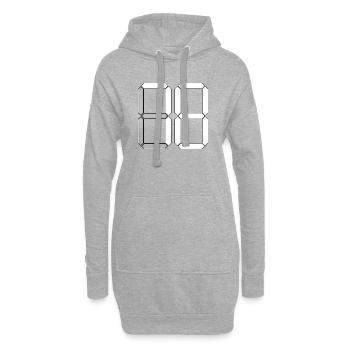 NUMÉRO 78 Soixante-dix-huit Cadeaux Numérique - Sweat-shirt à capuche long Femme - gris chiné - Devant