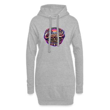 Insigne rétro des années 1980 Neon Synthwave original des années 1980 - Sweat-shirt à capuche long Femme - gris chiné - Devant
