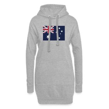 Montrez vos couleurs - Australie - Sweat-shirt à capuche long Femme - gris chiné - Devant