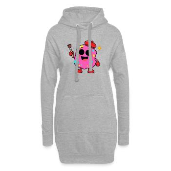 Artiste de Donuts Pop Palette - Sweat-shirt à capuche long Femme - gris chiné - Devant