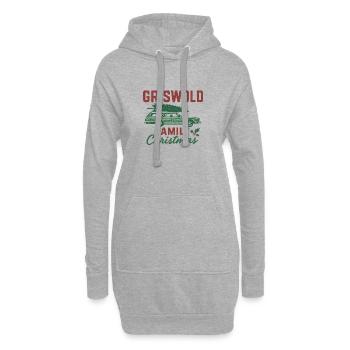 Voiture de Noël de la famille Griswold - Sweat-shirt à capuche long Femme - gris chiné - Devant