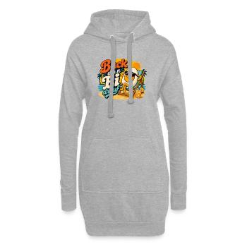 Préparez-vous un œuf dessus ! - Sweat-shirt à capuche long Femme - gris chiné - Devant