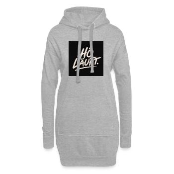32D80E6E-8D52-40F7-B881-06B6BD64FBB6 - Hoodie-Kleid - Grau meliert - Vorne