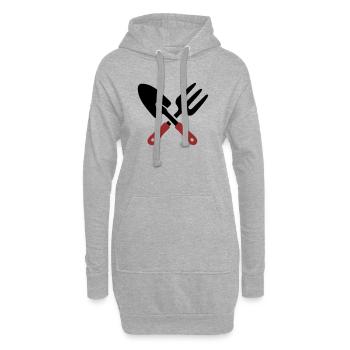 Garden Tool Shovel Icon - Hoodie Dress - heather grey - Front