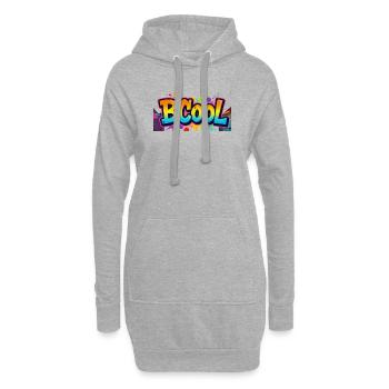 BCOOL Graffiti Éclaboussures Néon - Sweat-shirt à capuche long Femme - gris chiné - Devant