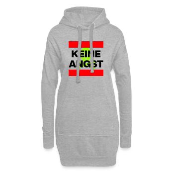 KEINE ANGST NIE WIEDER IST JETZT SKULL GRÜN NO NZS - Hoodie-Kleid - Grau meliert - Vorne