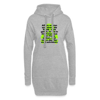 AFD WÄHLEN IST EKELIG, SKULL GRÜN, NO NZS NO AFD - Hoodie-Kleid - Grau meliert - Vorne