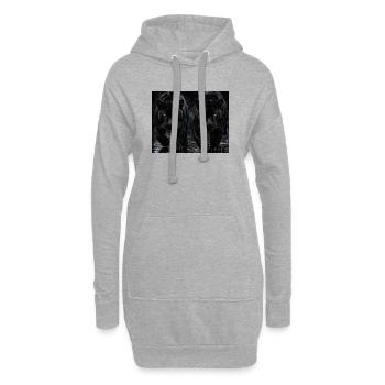 Panthères Noires Jumelles - Sweat-shirt à capuche long Femme - gris chiné - Devant
