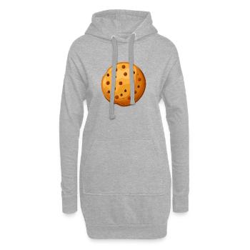 Cookies - Sweat-shirt à capuche long Femme - gris chiné - Devant