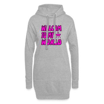 Griller - Sweat-shirt à capuche long Femme - gris chiné - Devant