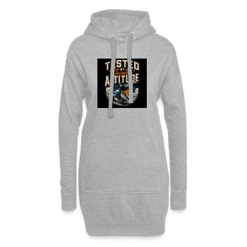 Testé en haute altitude - Sweat-shirt à capuche long Femme - gris chiné - Devant