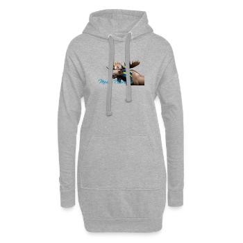 Meine Therapie Schwedenmoose - Hoodie-Kleid - Grau meliert - Vorne