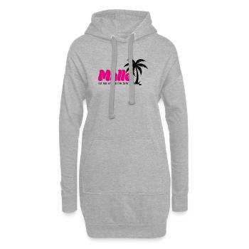 Malle ist nur einmal im Jahr 2026 - pink - Hoodie-Kleid - Grau meliert - Vorne