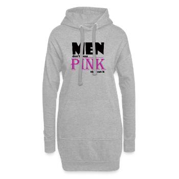 Art du t-shirt avec logo à empattement rose - Sweat-shirt à capuche long Femme - gris chiné - Devant