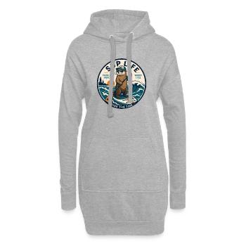SUP Paddleboard Board Stand Up paddle Supboard - Sweat-shirt à capuche long Femme - gris chiné - Devant