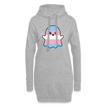 Esprit de la Fierté Trans - Sweat-shirt à capuche long Femme - gris chiné - Devant