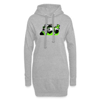 Icône de la rentrée scolaire de Badger Cool - Sweat-shirt à capuche long Femme - gris chiné - Devant