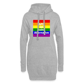 AFD IST KEINE ALTERNATIVE, NO NZS, NO AFD, WEISS - Hoodie-Kleid - Grau meliert - Vorne