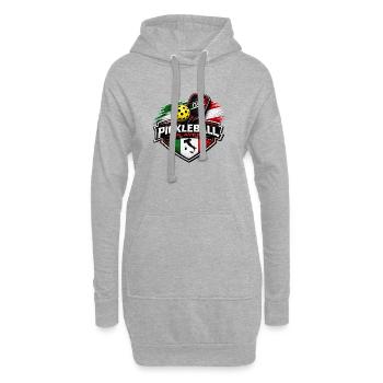 Pickleball ITALIE - Sweat-shirt à capuche long Femme - gris chiné - Devant