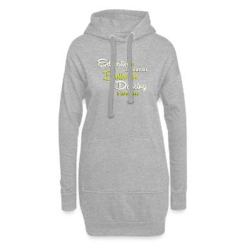 Danse de couple en valse - Sweat-shirt à capuche long Femme - gris chiné - Devant