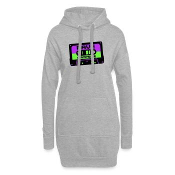 Rave Cassette Festival Logo - Sweat-shirt à capuche long Femme - gris chiné - Devant