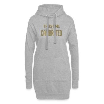 VR Gamer Quote Trust Me Im Calibrated - Hoodie-Kleid - Grau meliert - Vorne