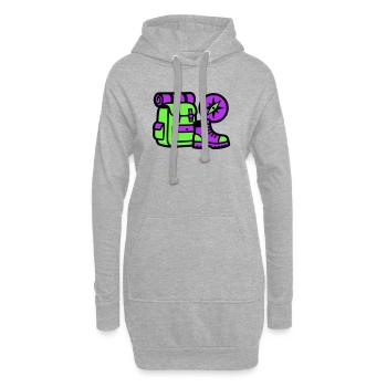 Wanderrucksack Kompass Grafik - Hoodie-Kleid - Grau meliert - Vorne
