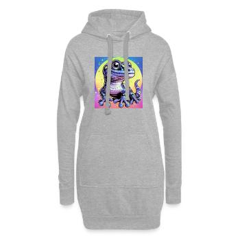 Gecko - Hoodie Dress - heather grey - Front