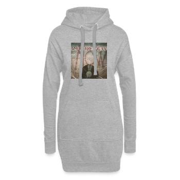 Où es-tu maintenant par Mark Noone - Sweat-shirt à capuche long Femme - gris chiné - Devant