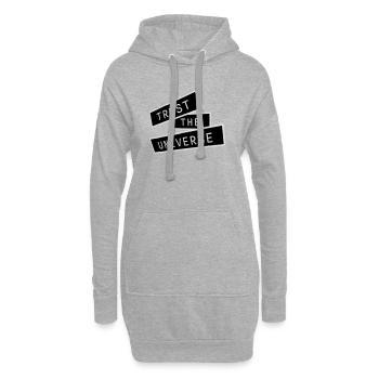 Trust The Universe Spiritual Universe Quote Logo - Hoodie Dress - heather grey - Front