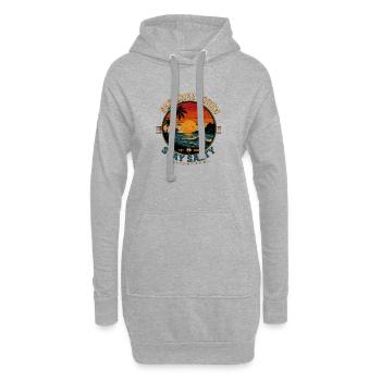 Stay Salty - Paradise Found Retro - Hoodie-Kleid - Grau meliert - Vorne