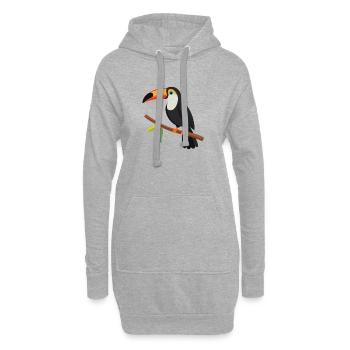 Tukan - Hoodie-Kleid - Grau meliert - Vorne