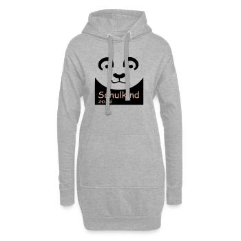 Schulkind 2026 - Hoodie-Kleid - Grau meliert - Vorne