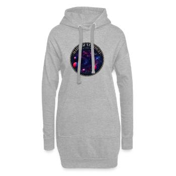 Sternennebel - Hoodie-Kleid - Grau meliert - Vorne