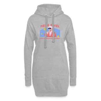 Enkelgeschenk Shirt Humor - Hoodie-Kleid - Grau meliert - Vorne
