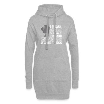 Skin cancer melanoma - Hoodie Dress - heather grey - Front