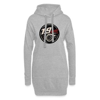 Turbo 1.9 Boost Diesel Badge - Hoodie-Kleid - Grau meliert - Vorne