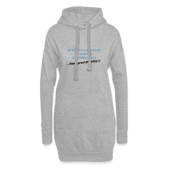 If You're an Expert at Making Bad Decisions - Hoodie Dress - heather grey - Front