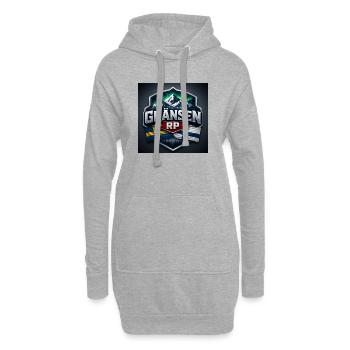Dunka2 - Hoodie-Kleid - Grau meliert - Vorne