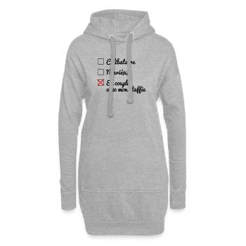 Statut matrimoniale - 047 - Sweat-shirt à capuche long Femme - gris chiné - Devant
