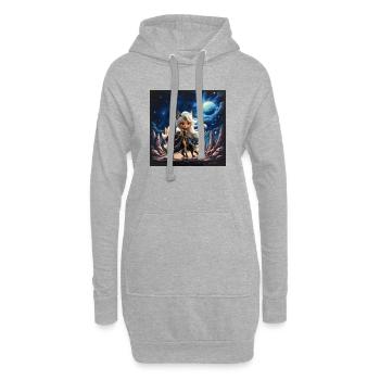 Star Fox Hero - Hoodie-Kleid - Grau meliert - Vorne
