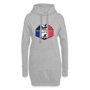 Mount Ventoux Deluxe - Hoodie-Kleid - Grau meliert - Vorne