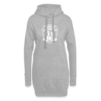 Best Sibling 2027 – Winner Podium Emblem - Hoodie Dress - heather grey - Front