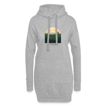 Taunus Germany | Vintage Forest Poster - Hoodie-Kleid - Grau meliert - Vorne