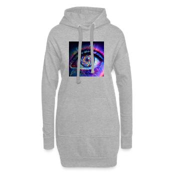 Goa_Eye_PEKE - Sweat-shirt à capuche long Femme - gris chiné - Devant