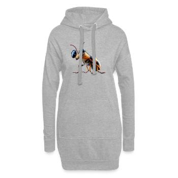 Maikäfer Süßer Hirschkäfer Nashornkäfer Insekten - Hoodie-Kleid - Grau meliert - Vorne